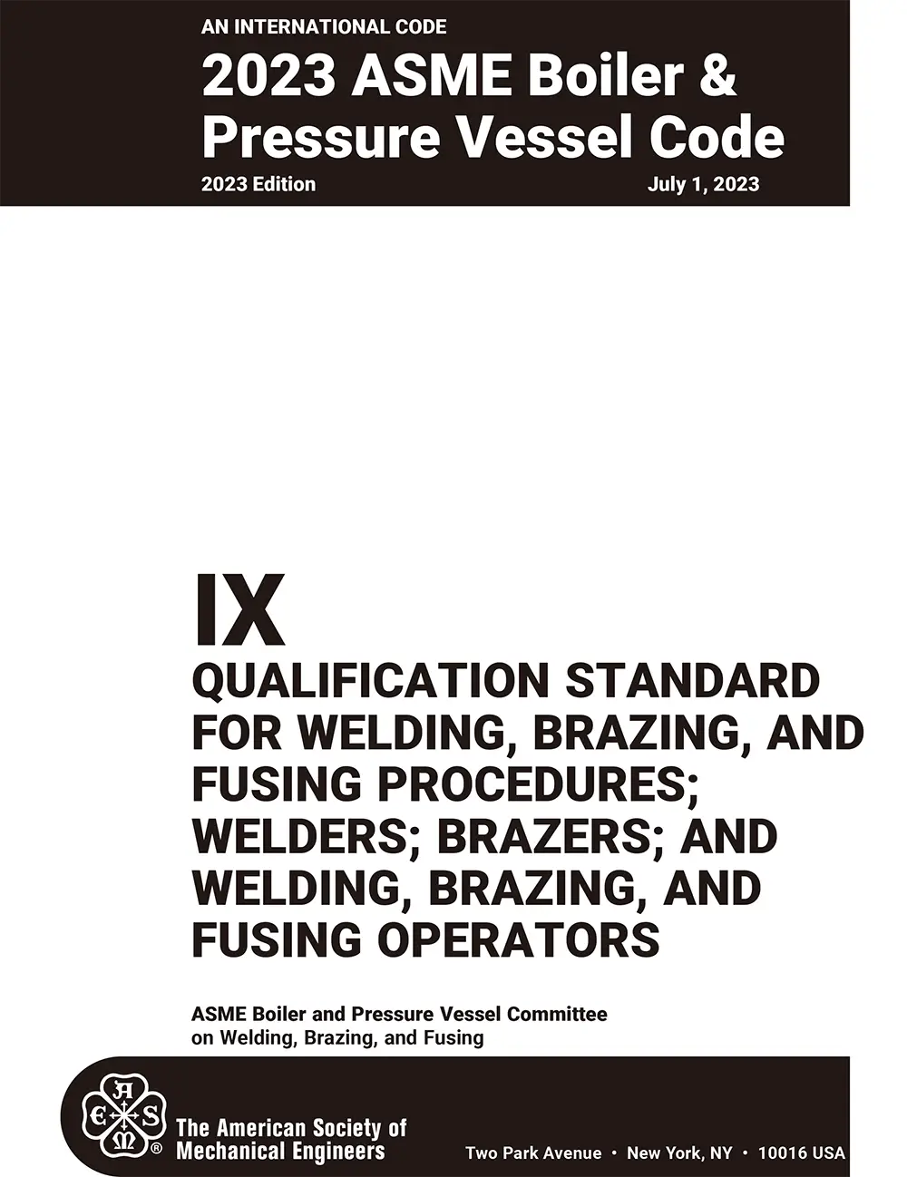 ASME BPVC.IX-2023 PDF