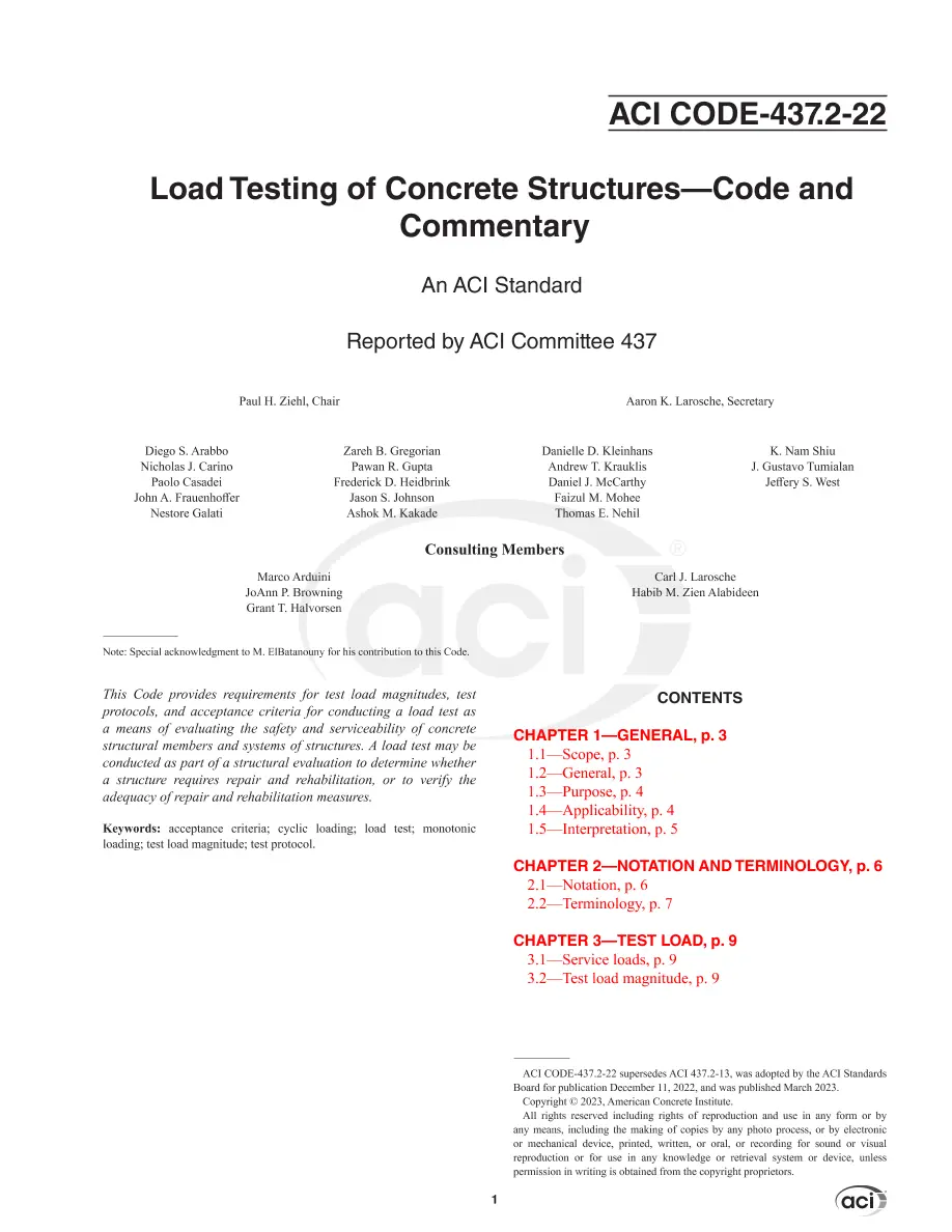 ACI CODE-437.2-22 pdf