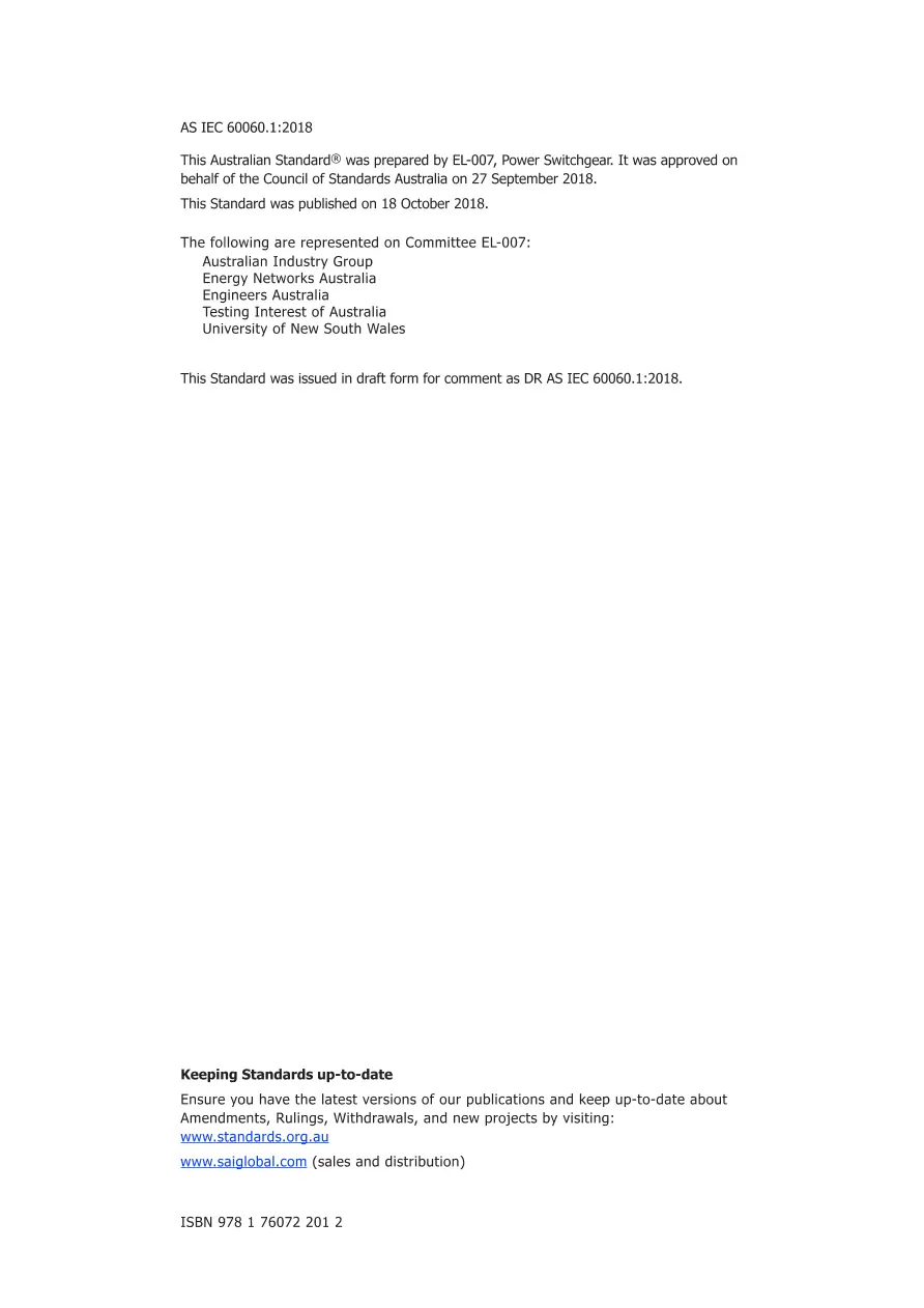 AS IEC 60060.1:2018 pdf