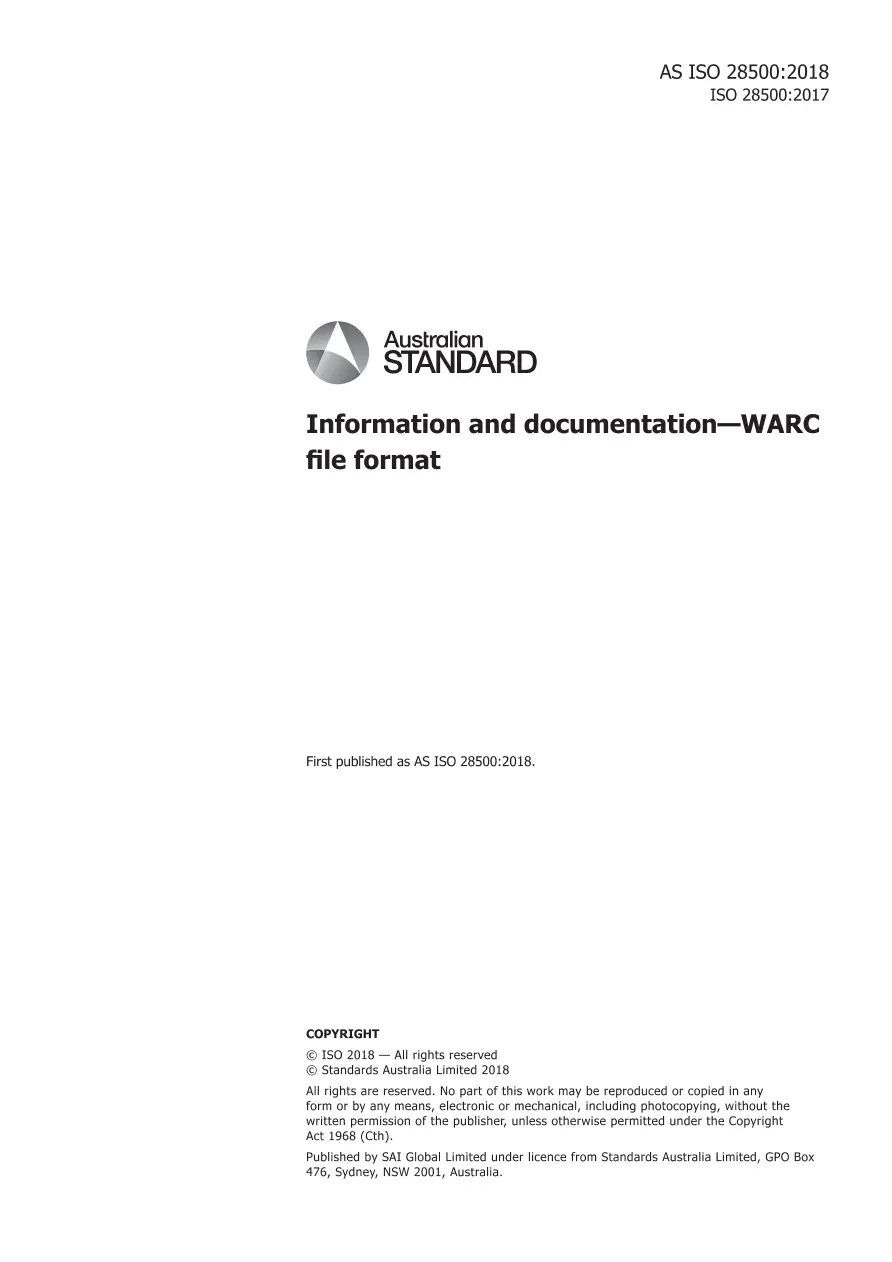 AS ISO 28500:2018 pdf