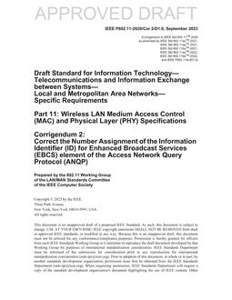 IEEE P802.11-2020/Cor 2 pdf