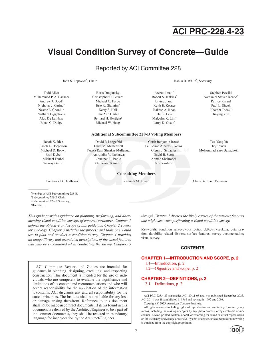 ACI PRC-228.4-23 pdf