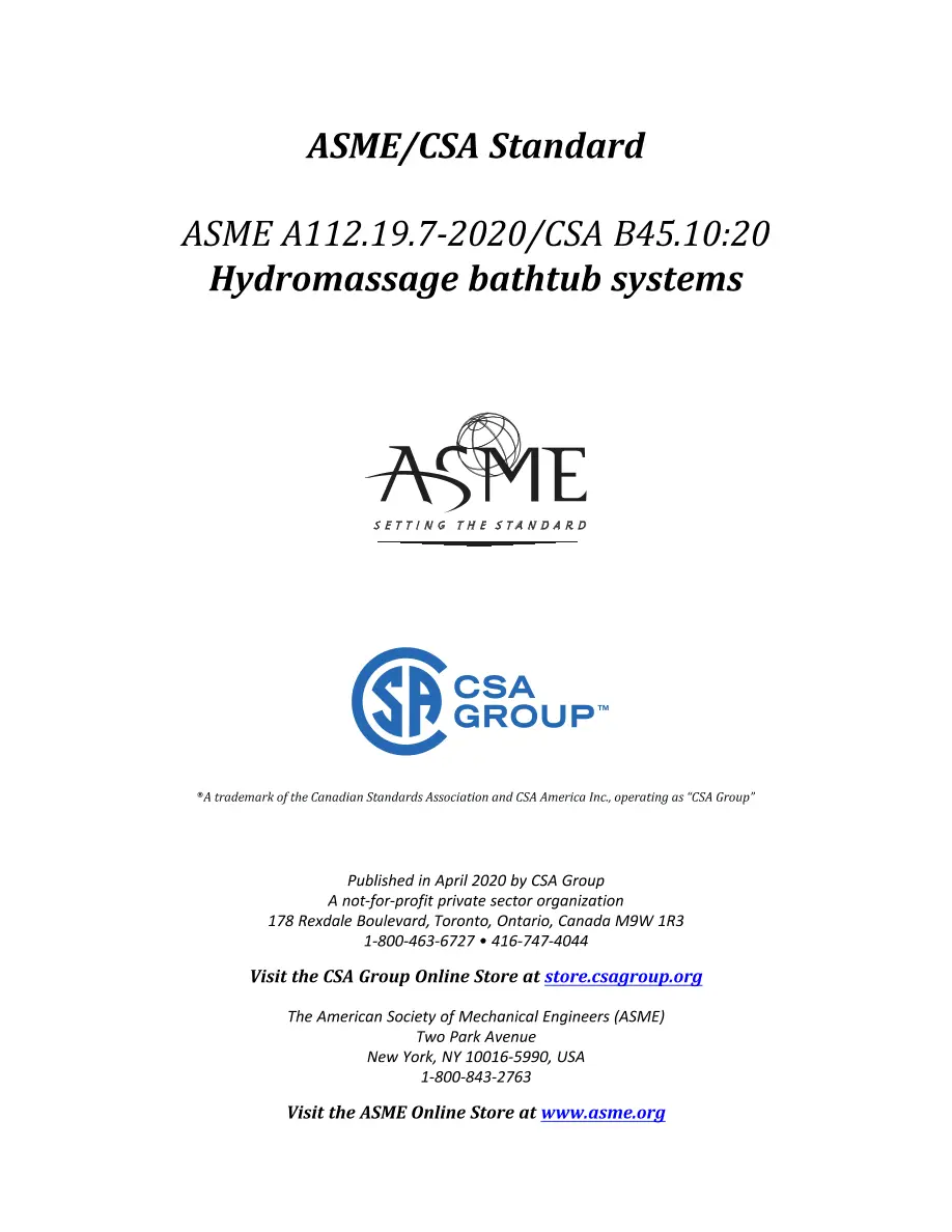 ASME A112.19.7-2020/CSA B45.10-2020 pdf