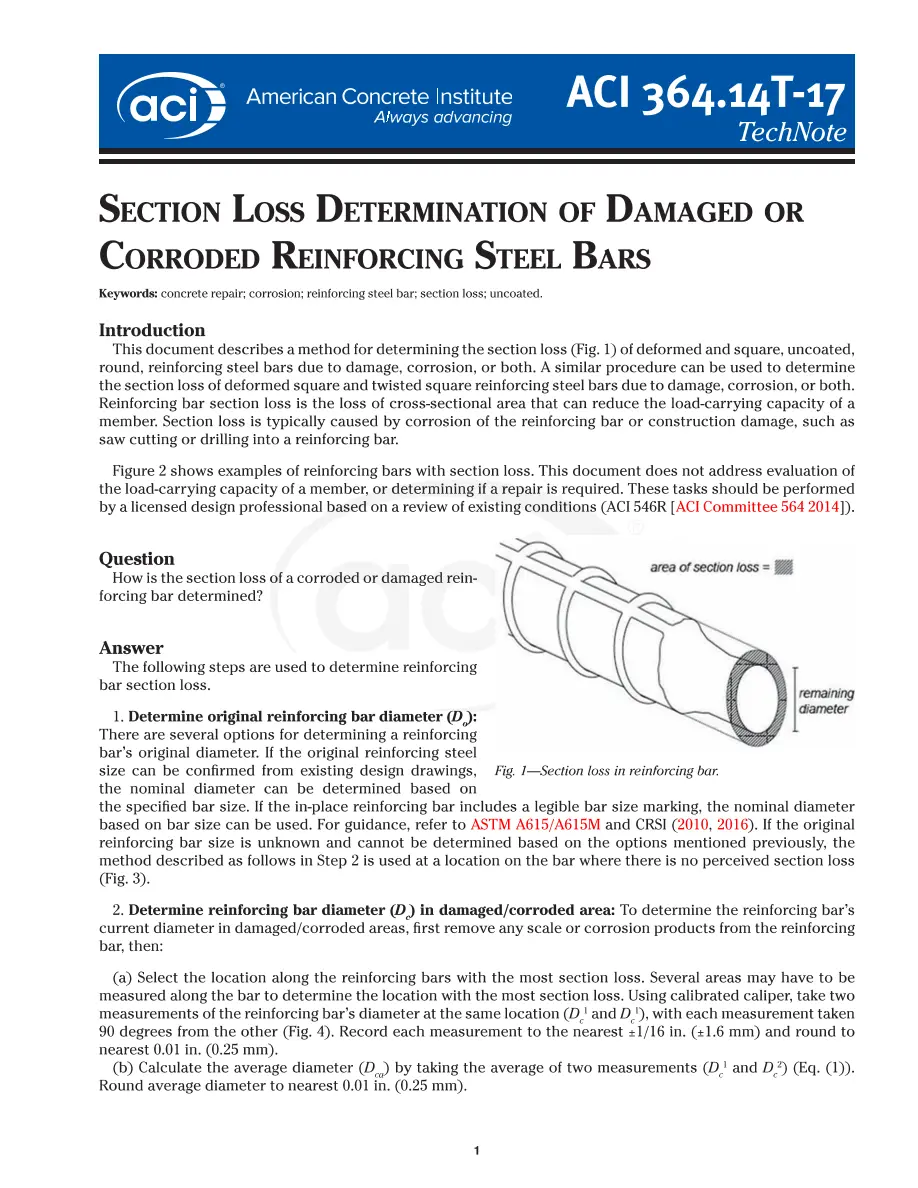 ACI 364.14T-17 pdf