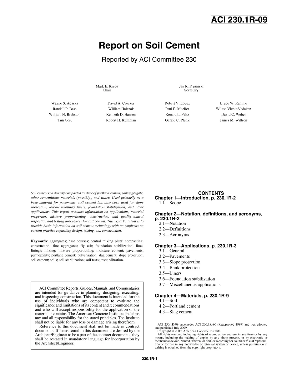 ACI 230.1R-09 pdf