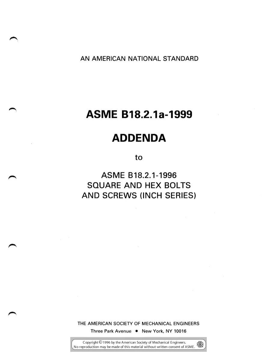 ASME B18.2.1-1996 (R2005)