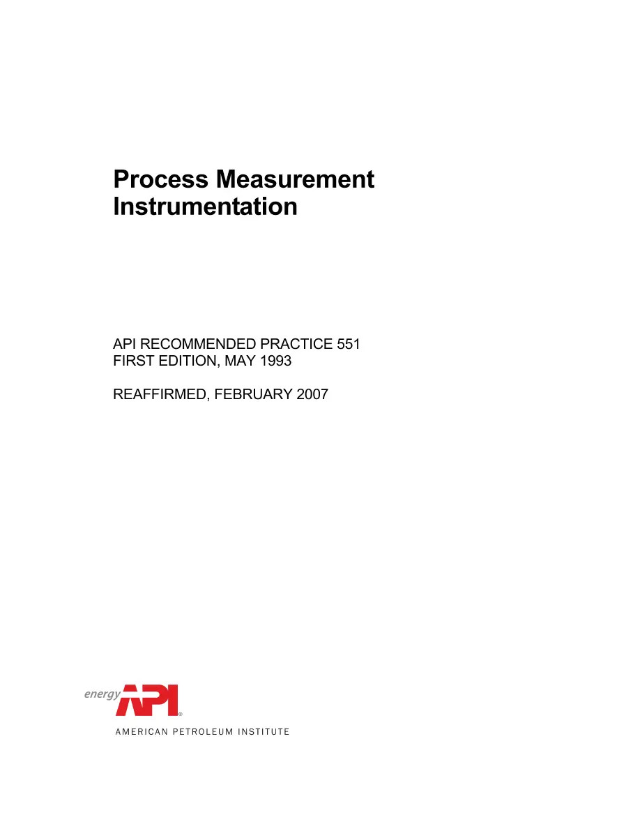 API RP 551 (R2007) pdf