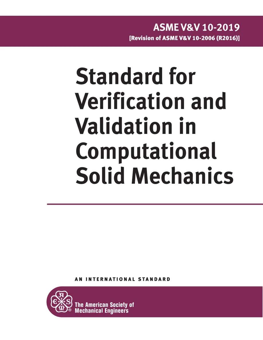 ASME V&V 10-2019 pdf