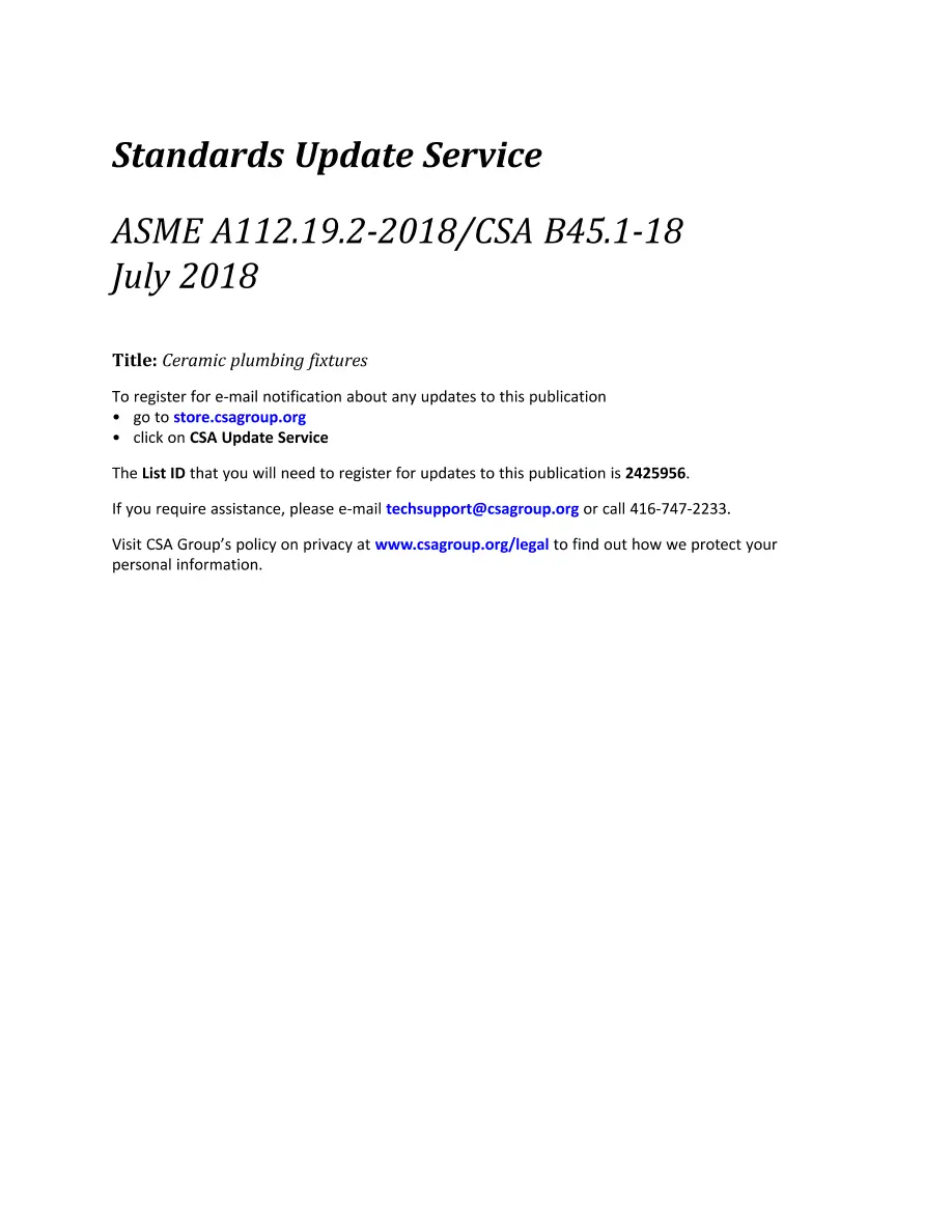 ASME A112.19.2-2018/CSA B45.1-18 pdf