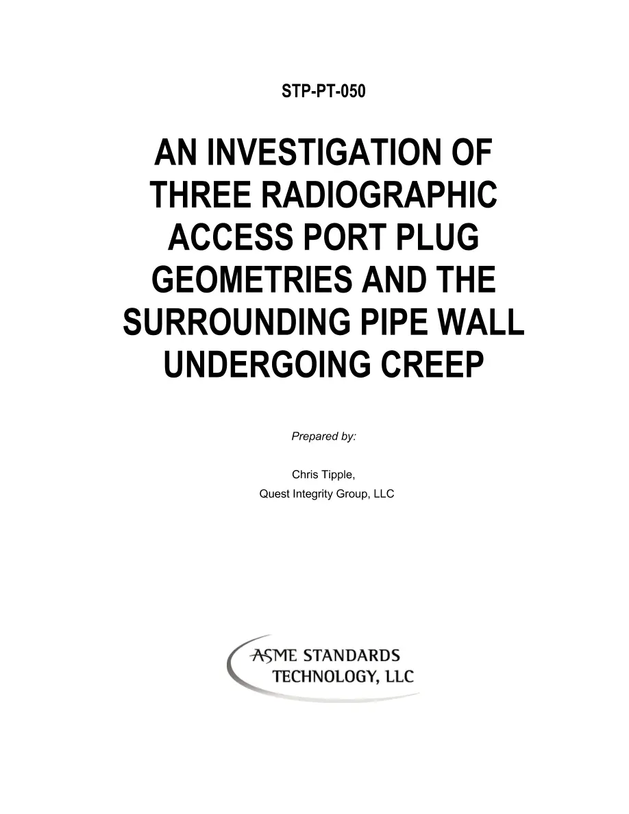 ASME STP-PT-050 pdf