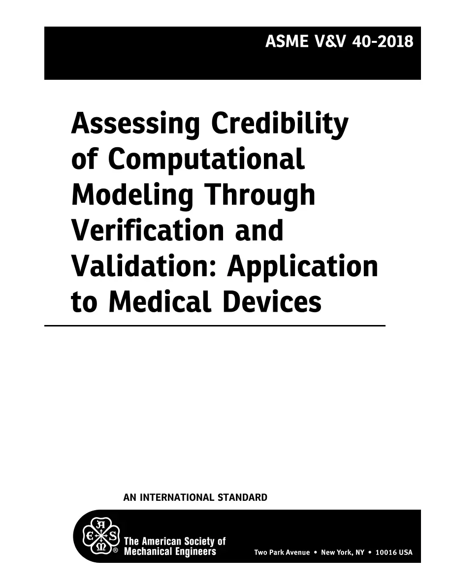ASME V&V 40-2018 pdf