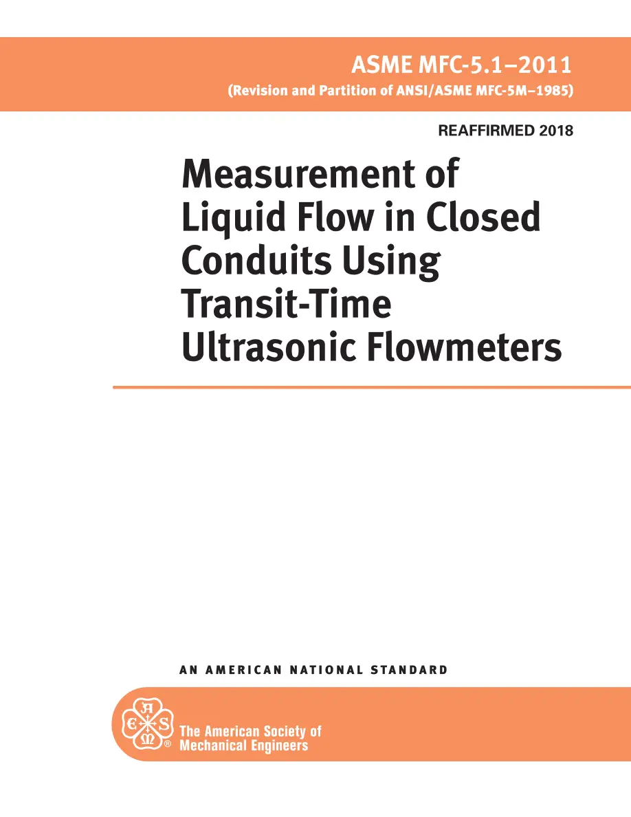 ASME MFC-5.1-2011 (R2018) pdf