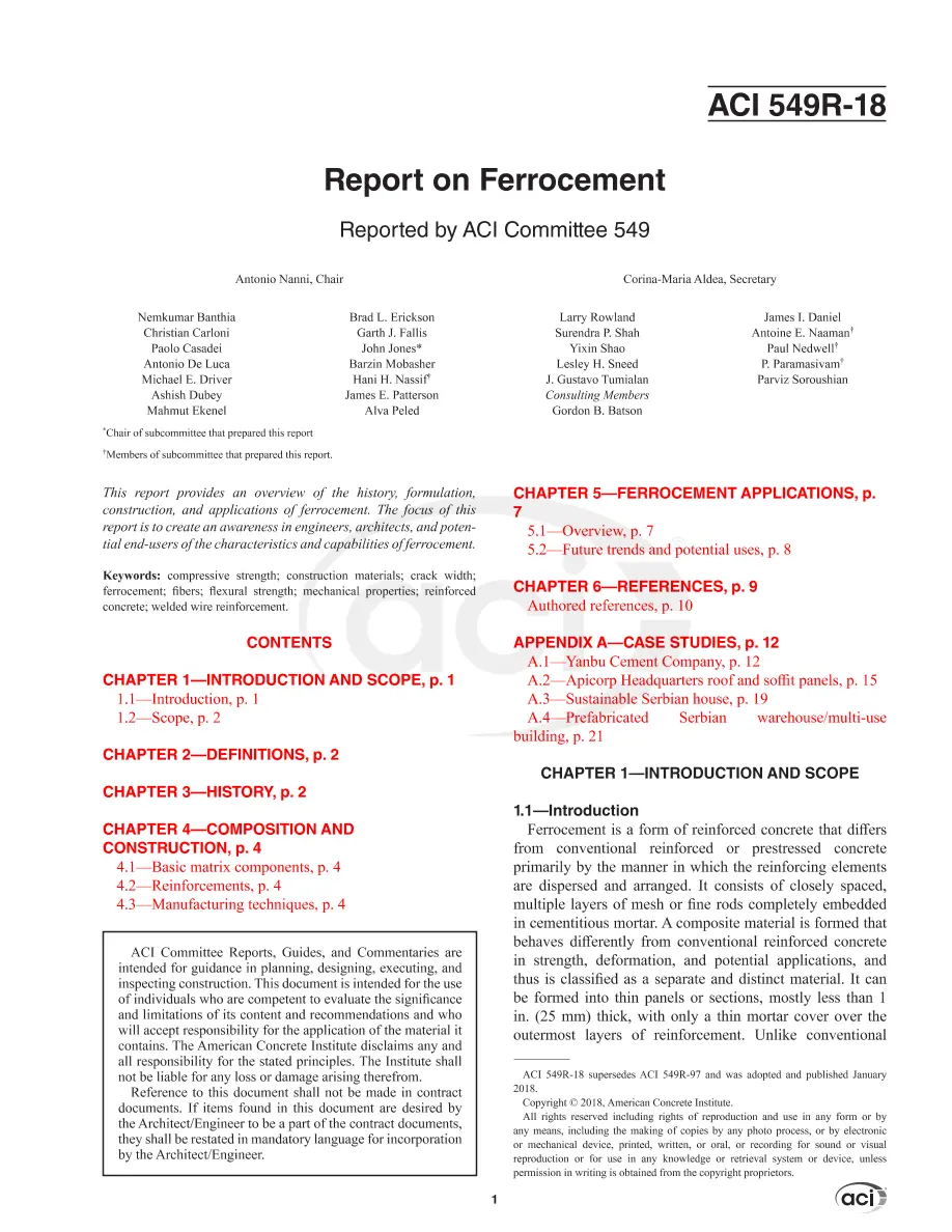 ACI 549R-18 pdf