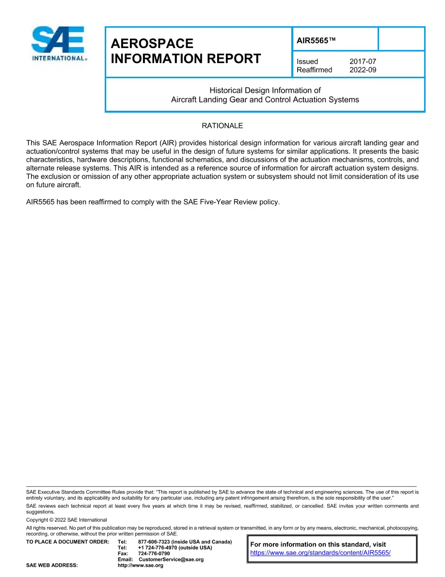 SAE AIR5565 pdf