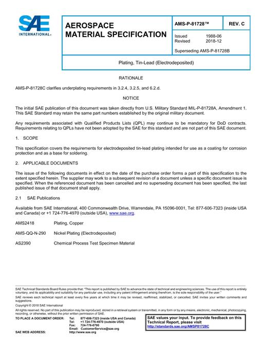 SAE AMSP81728C pdf