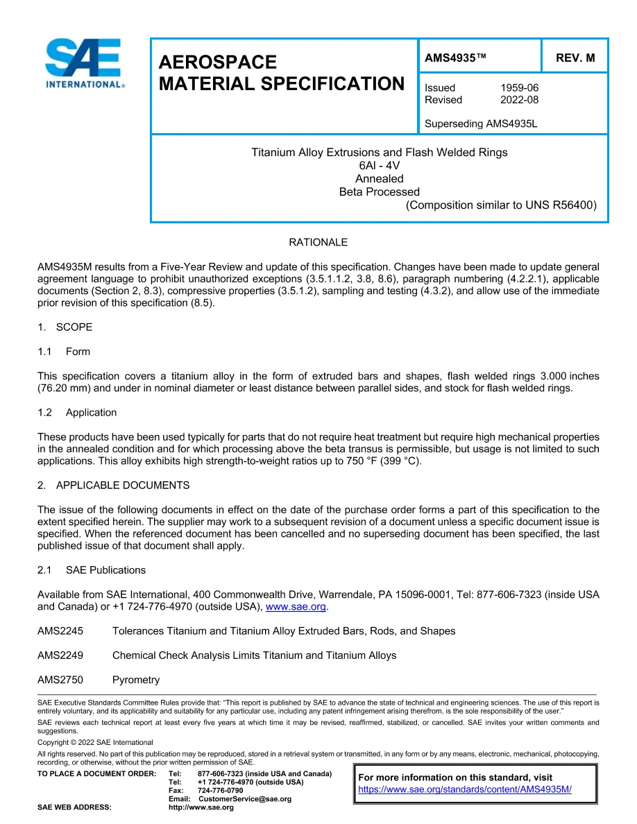 SAE AMS4935M pdf