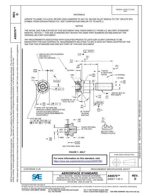 SAE AS9579D pdf