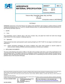 SAE AMS6945D pdf