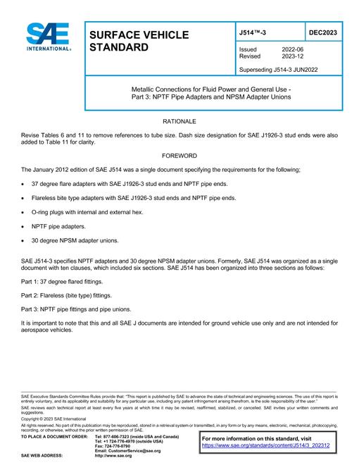 SAE J514/3_202312 pdf