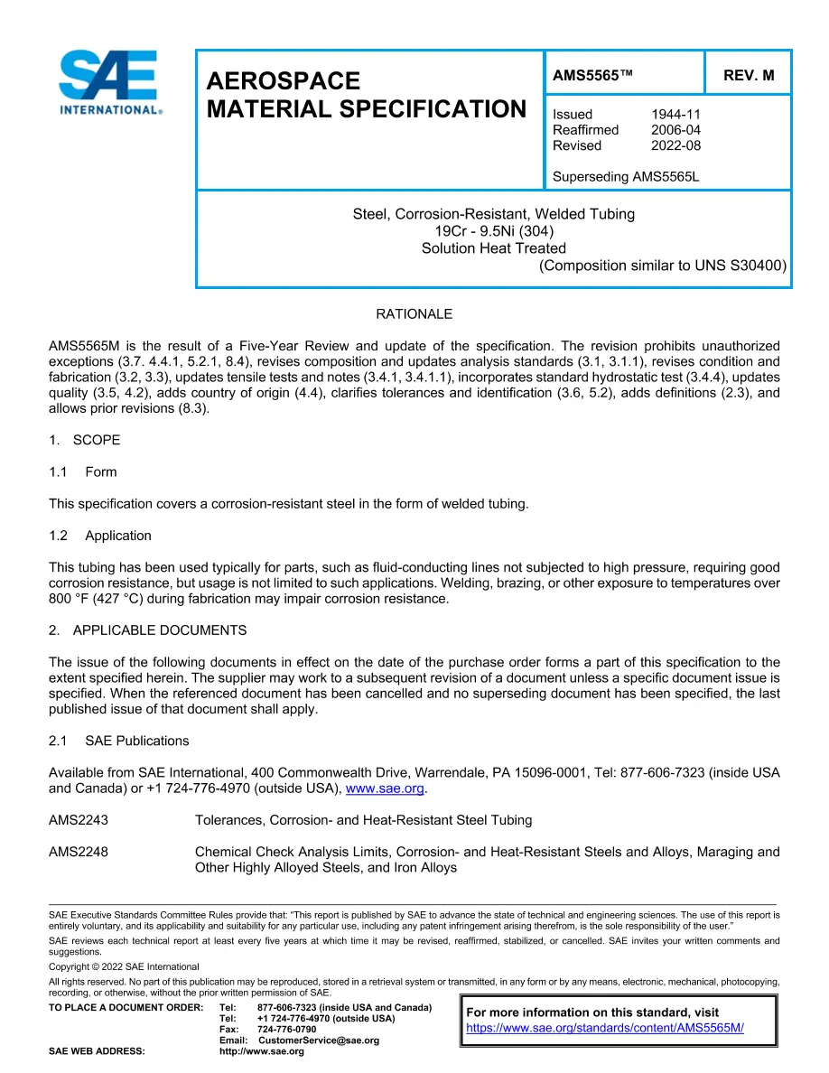 SAE AMS5565M pdf