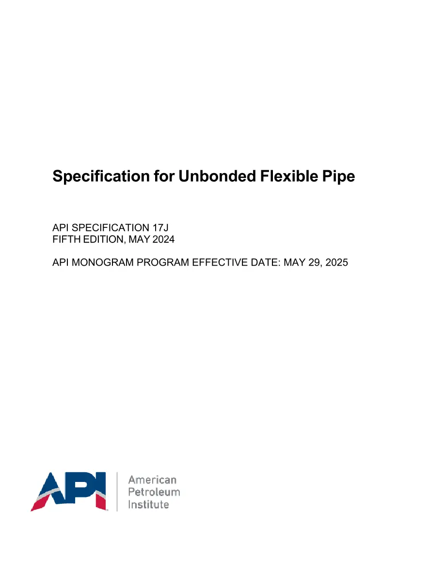 API Spec 17J pdf