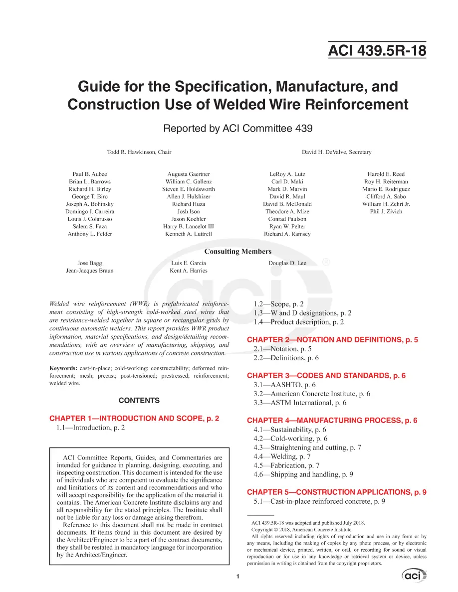 ACI 439.5R-18 pdf