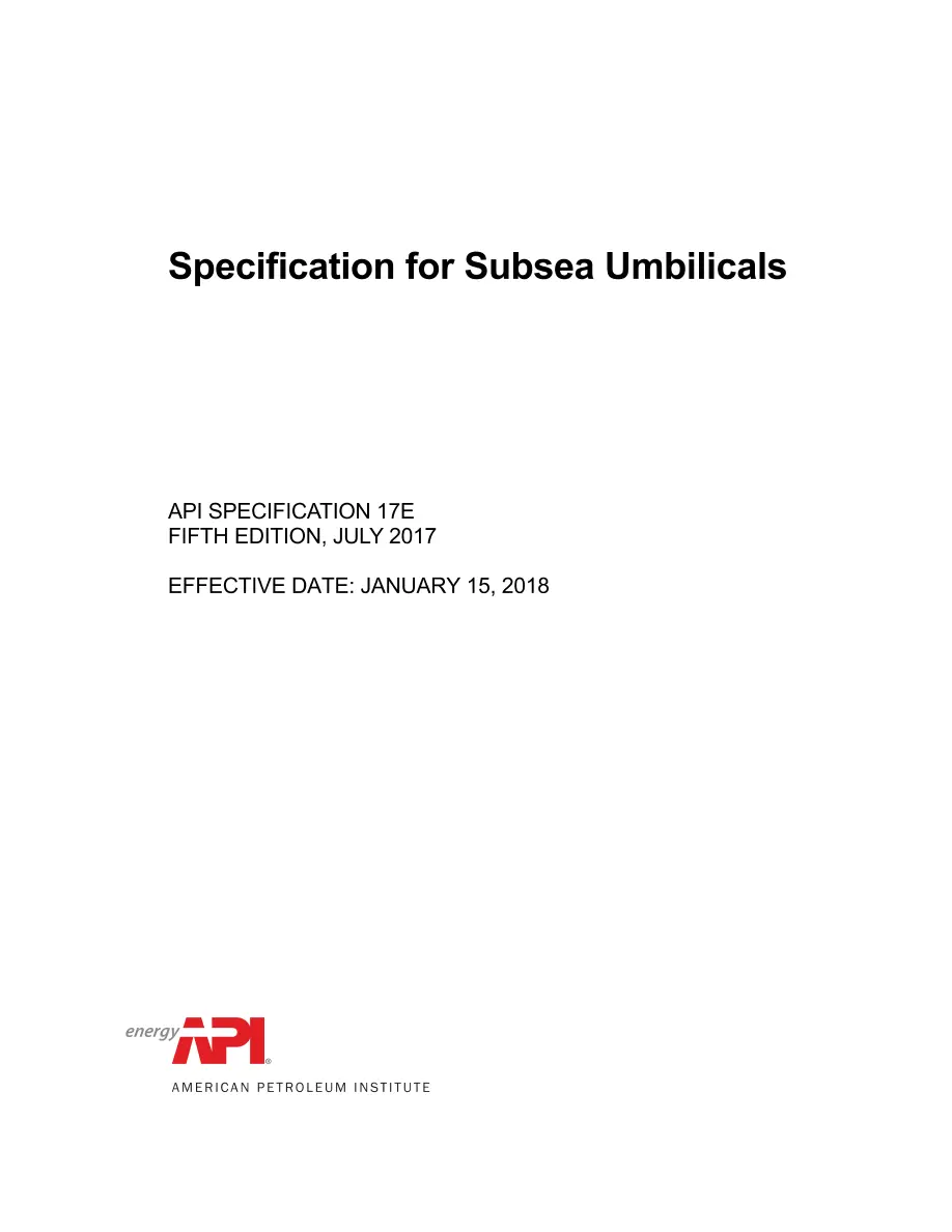 API Spec 17E pdf