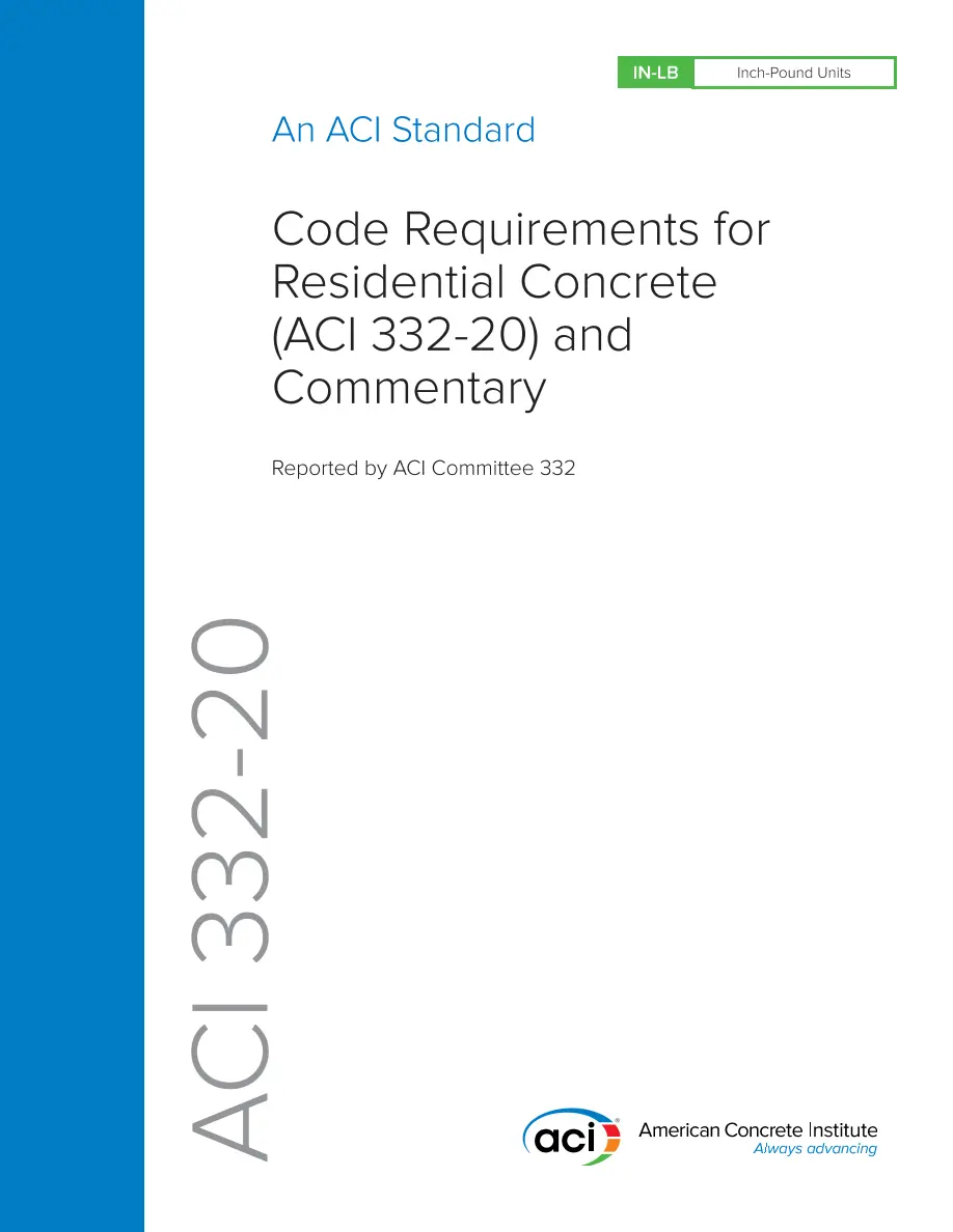 ACI 332-20 pdf