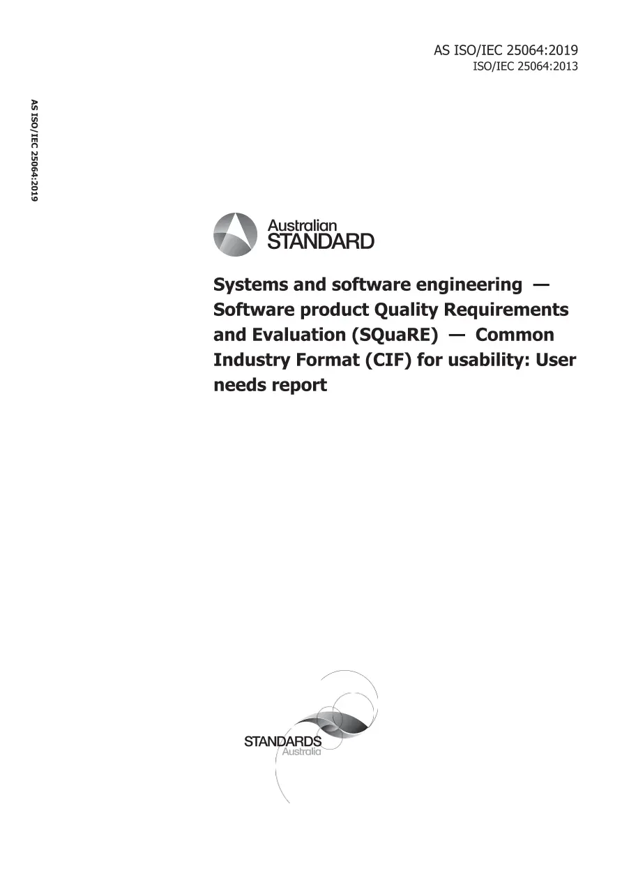 AS ISO/IEC 25064:2019 pdf