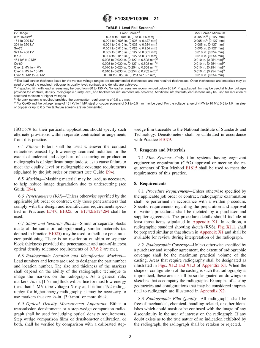 ASTM E1030/E1030M-21 pdf