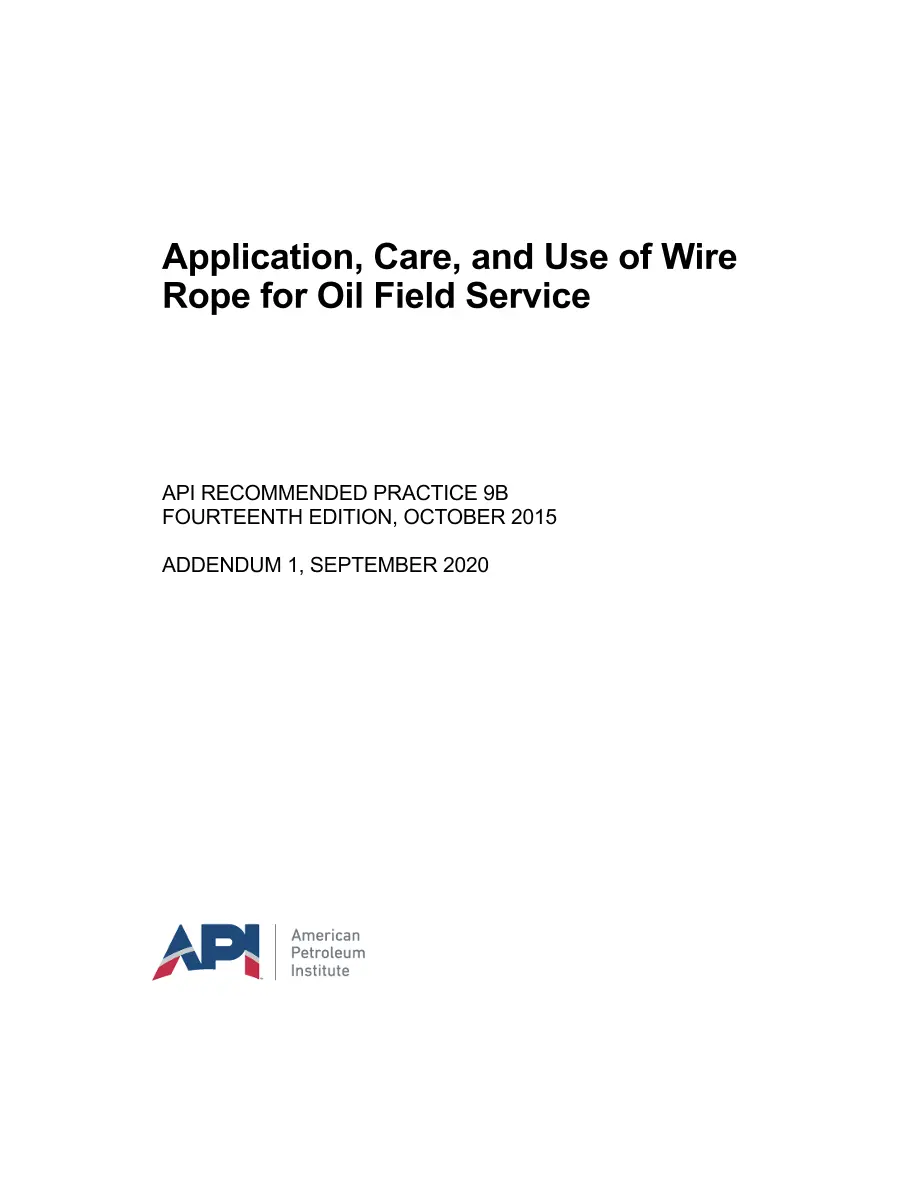 API RP 9B pdf