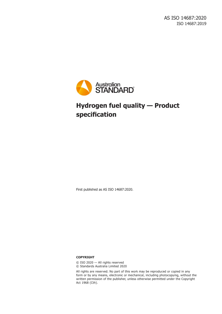 AS ISO 14687:2020 pdf