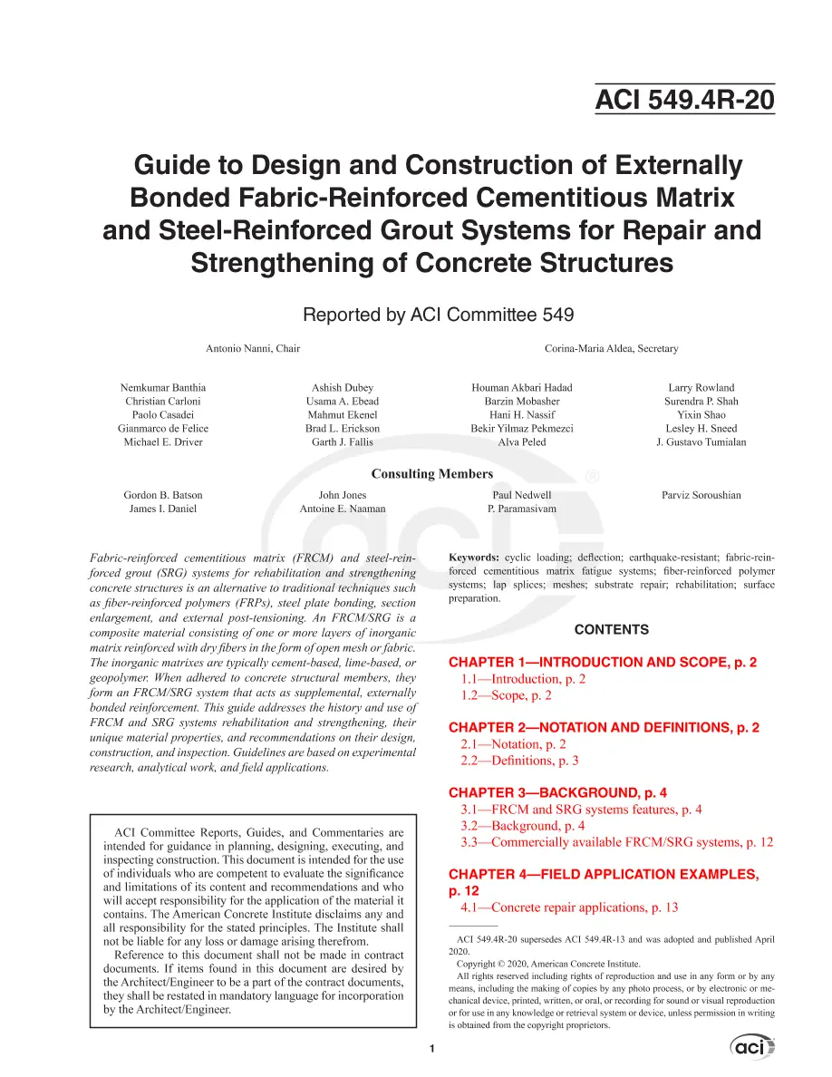 ACI 549.4R-20 pdf