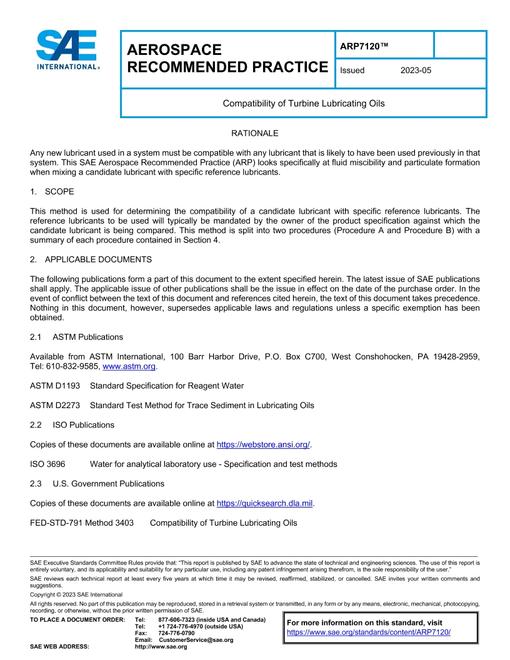 SAE ARP7120 pdf