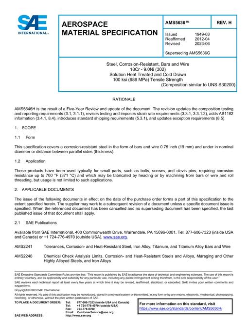 SAE AMS5636H pdf