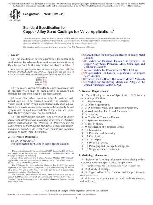 ASTM B763/B763M-23 pdf