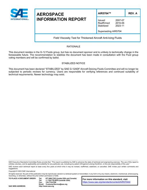 SAE AIR5704A pdf