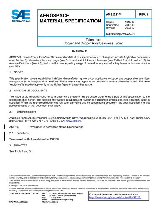 SAE AMS2223J pdf