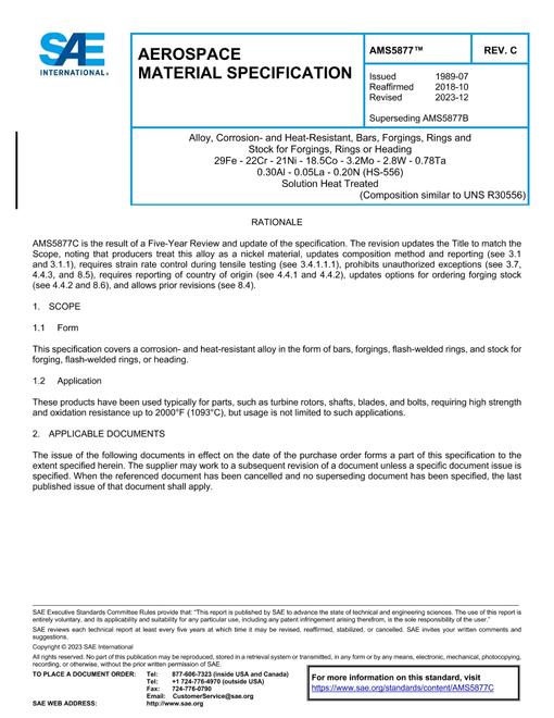 SAE AMS5877C pdf