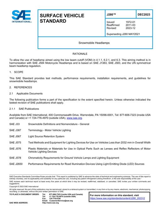 SAE J280_202312 pdf