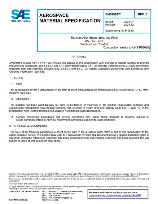 SAE AMS4988E pdf