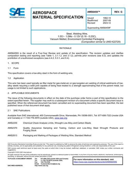 SAE AMS6459G pdf