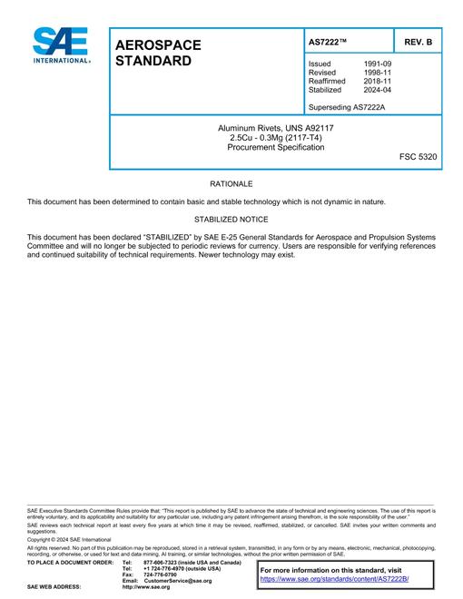 SAE AS7222B pdf