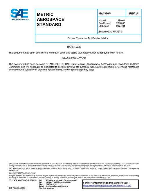 SAE MA1370A pdf