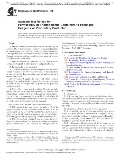 ASTM D2684/D2684M-24 pdf