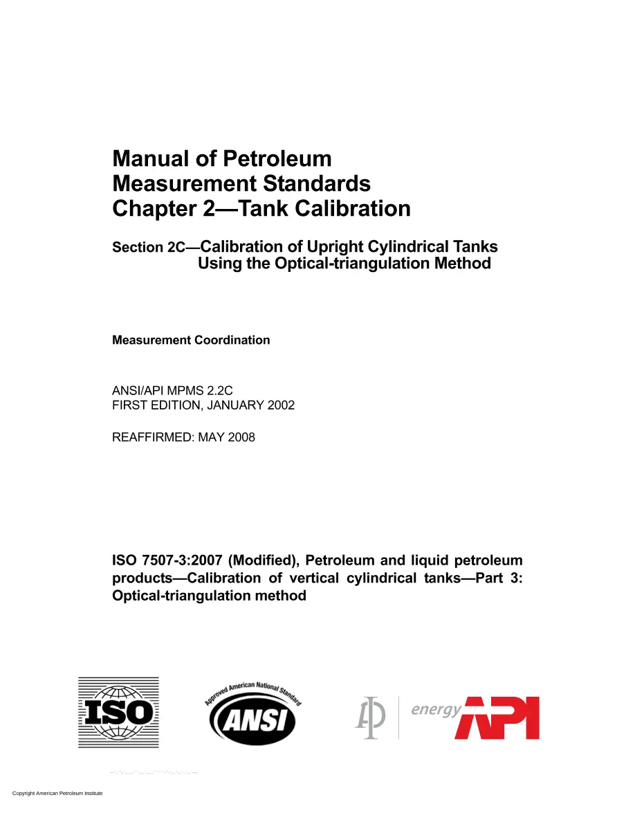 API MPMS Chapter 2.2C (R2008) pdf