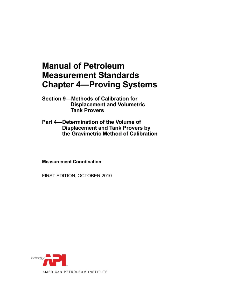 API MPMS Chapter 4.9. Part 4 (R2021) pdf