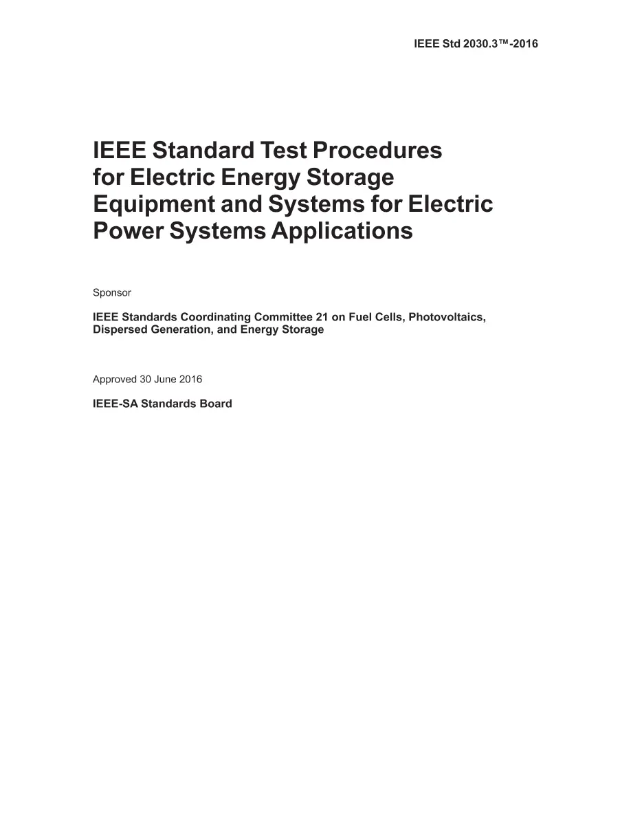 IEEE 2030.3-2016 pdf