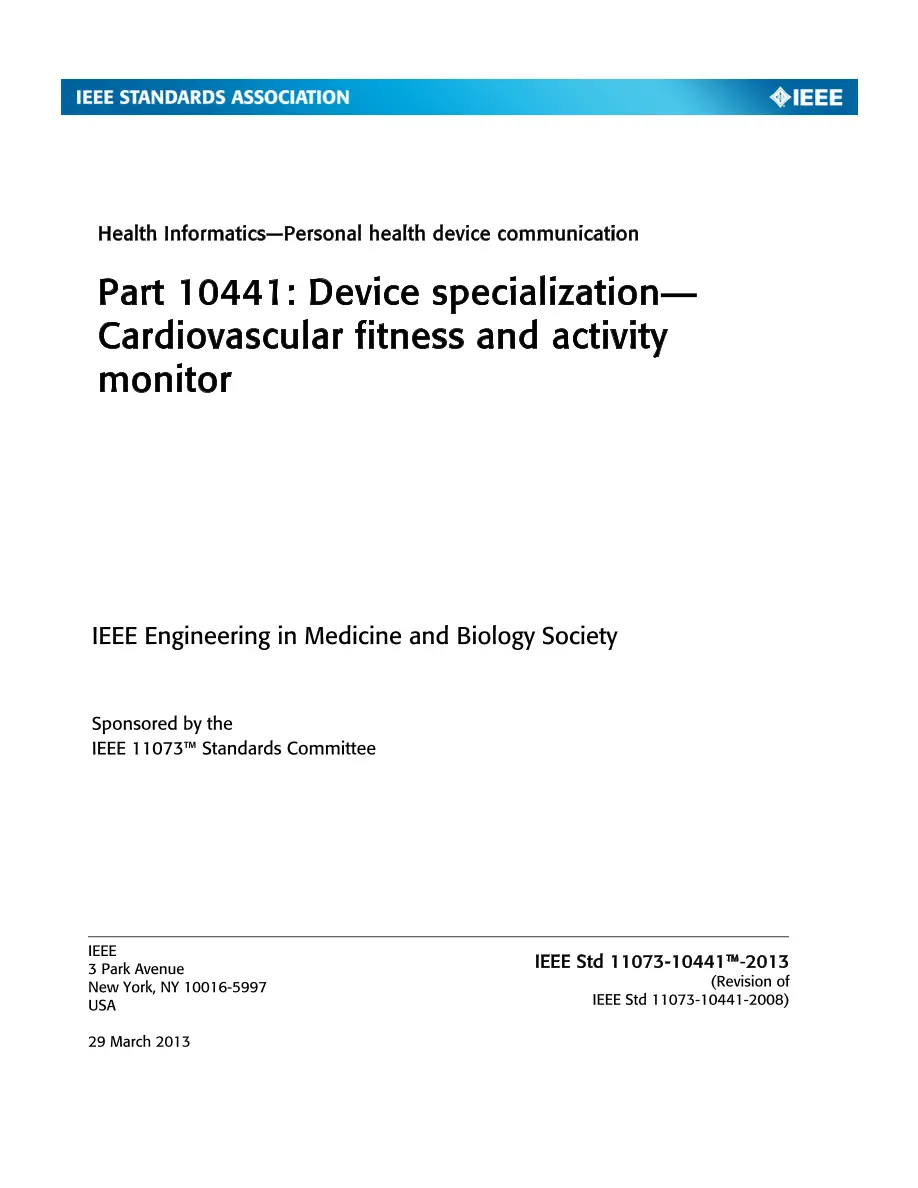 IEEE 11073-10441-2013 pdf