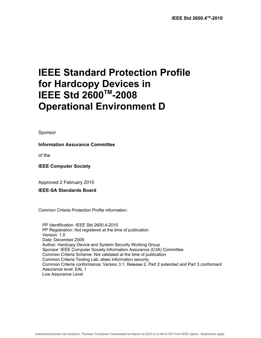 IEEE 2600.4-2010 pdf